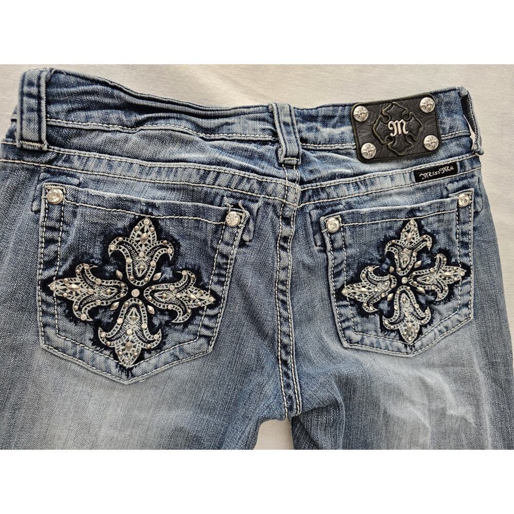 Miss Me Signature Boot Embellished Jeans Tag Size 30 Bootcut Y2K
